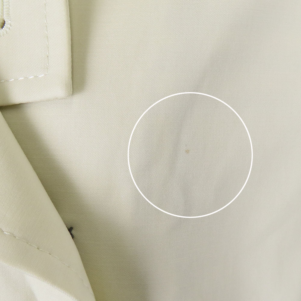 BURBERRY LONDON trench coat Cotton, Polyurethane Ivory Women Used Authentic