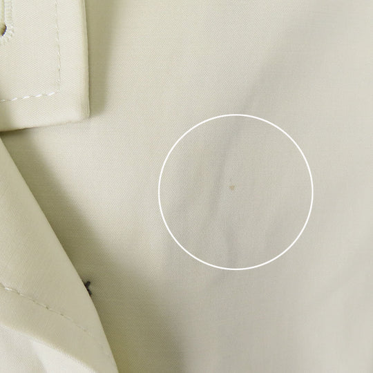 BURBERRY LONDON trench coat Cotton, Polyurethane Ivory Women Used Authentic