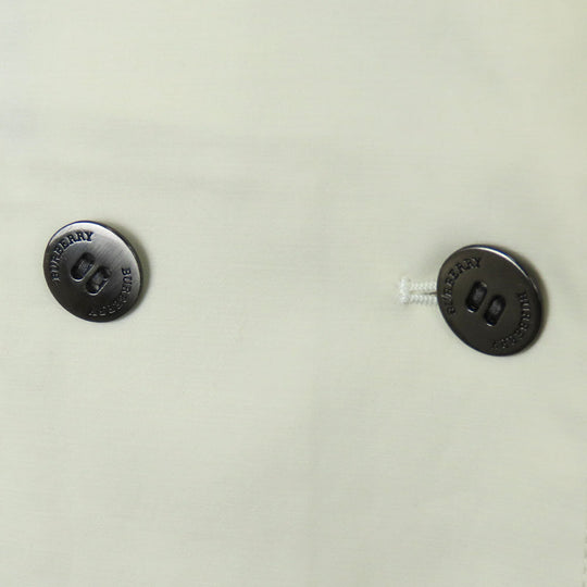 BURBERRY LONDON trench coat Cotton, Polyurethane Ivory Women Used Authentic