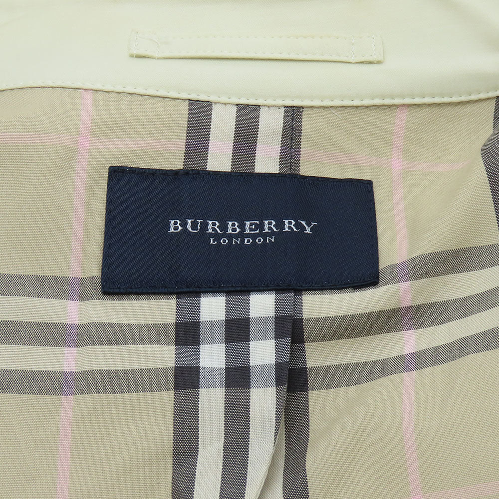 BURBERRY LONDON trench coat Cotton, Polyurethane Ivory Women Used Authentic