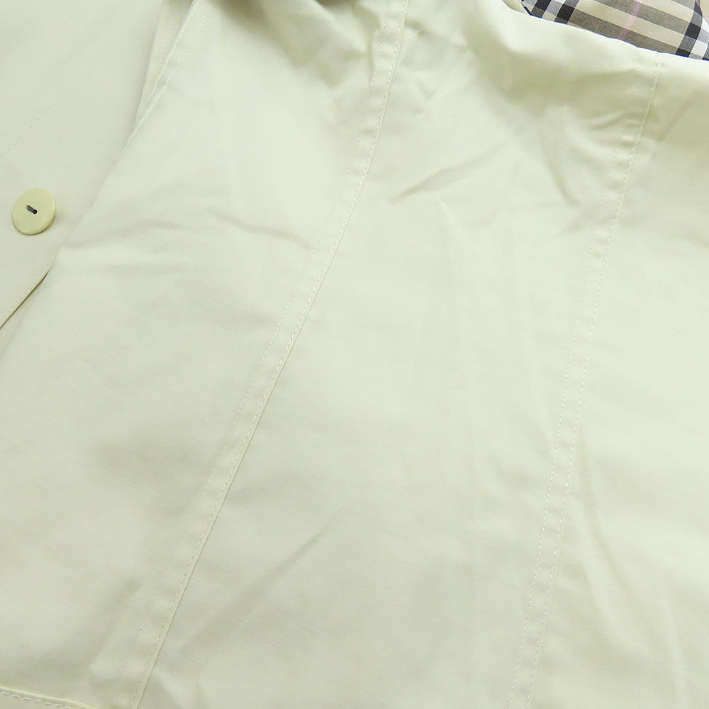 BURBERRY LONDON trench coat Cotton, Polyurethane Ivory Women Used Authentic