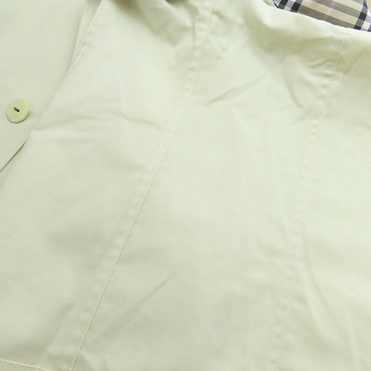 BURBERRY LONDON trench coat Cotton, Polyurethane Ivory Women Used Authentic