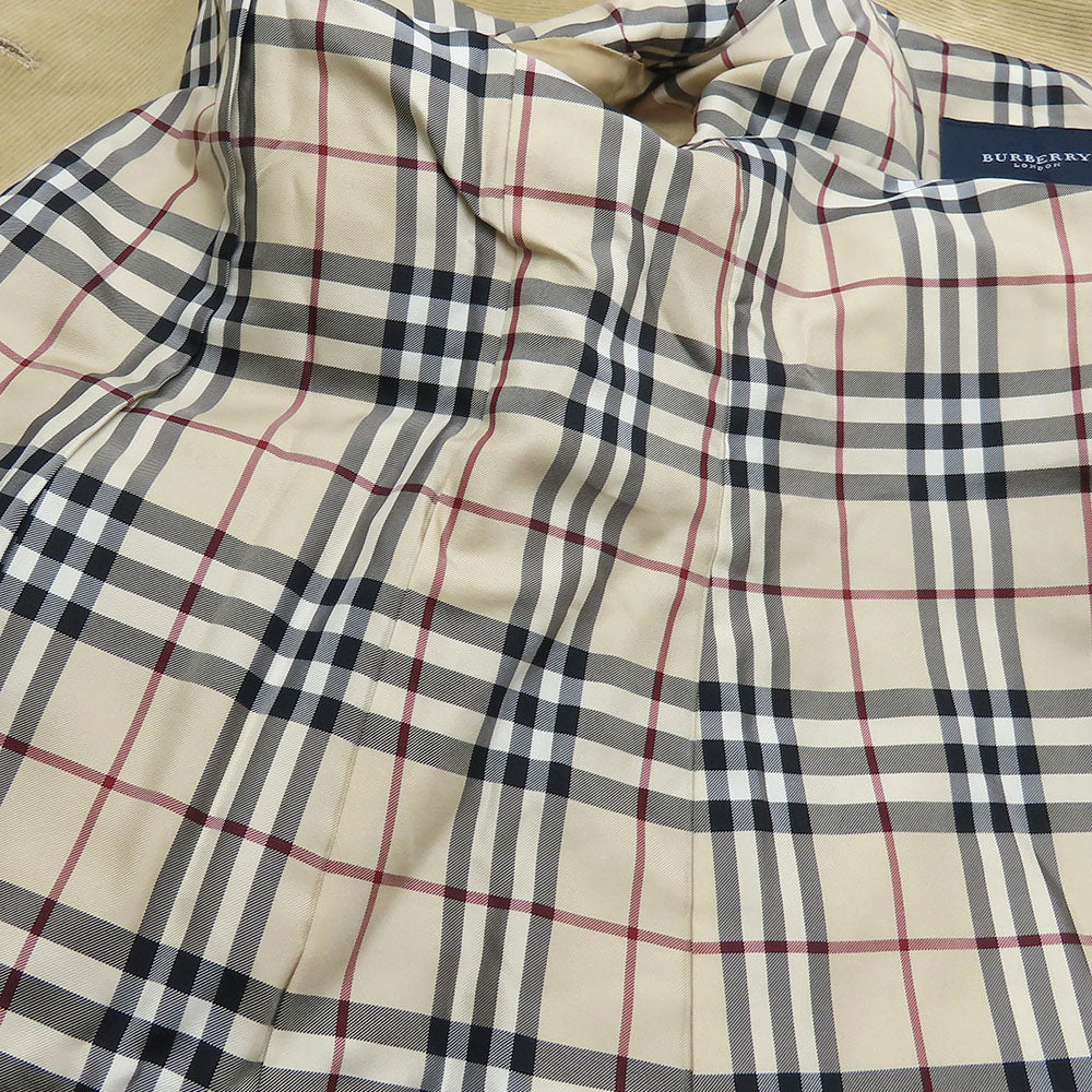 BURBERRY LONDON tailored jacket Corduroy beige Women 38 Used Authentic