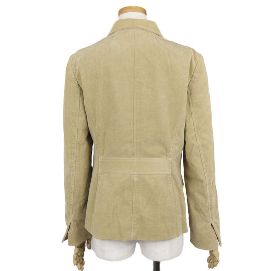 BURBERRY LONDON tailored jacket Corduroy beige Women 38 Used Authentic