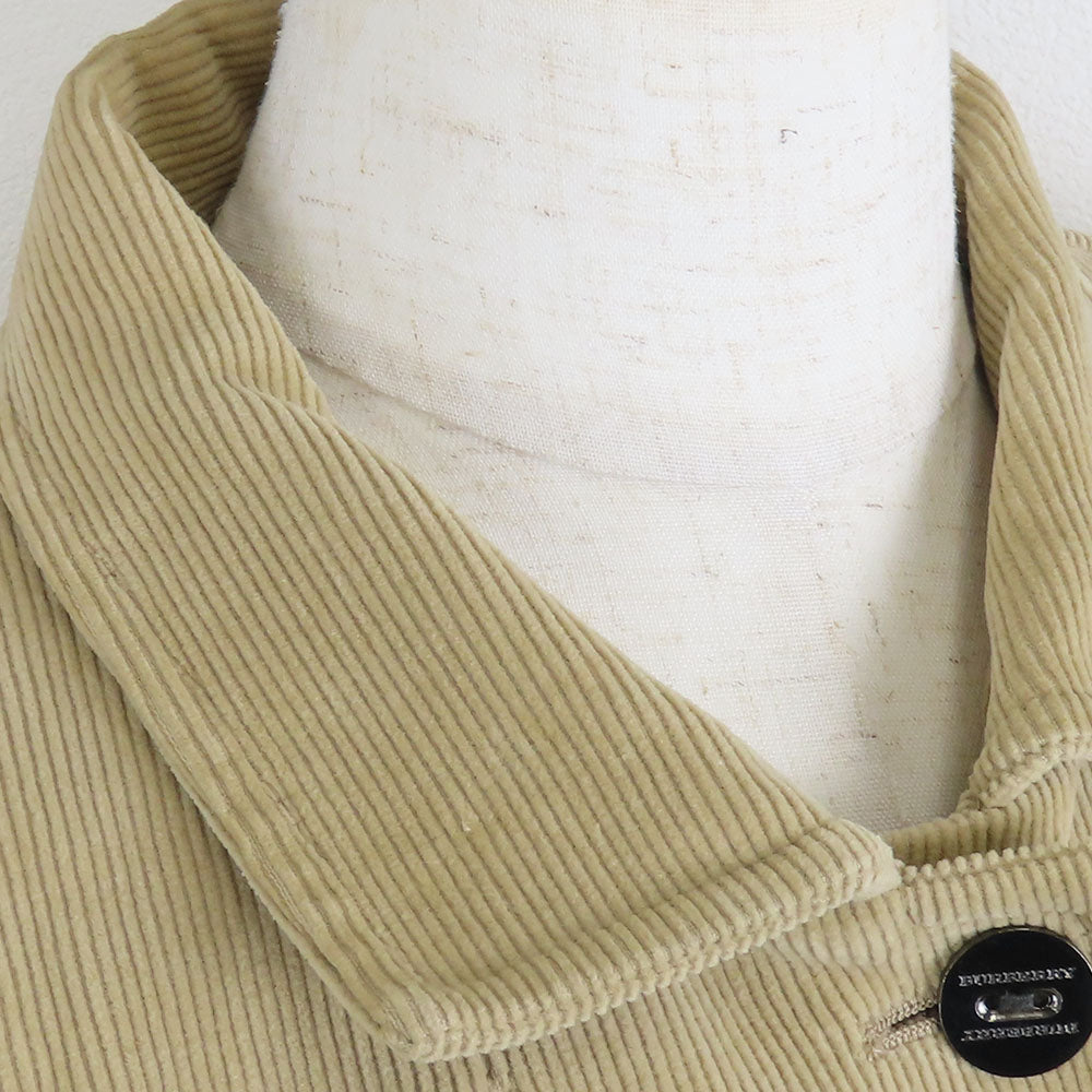 BURBERRY LONDON tailored jacket Corduroy beige Women 38 Used Authentic
