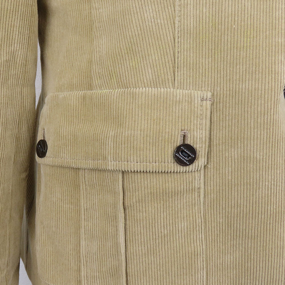 BURBERRY LONDON tailored jacket Corduroy beige Women 38 Used Authentic