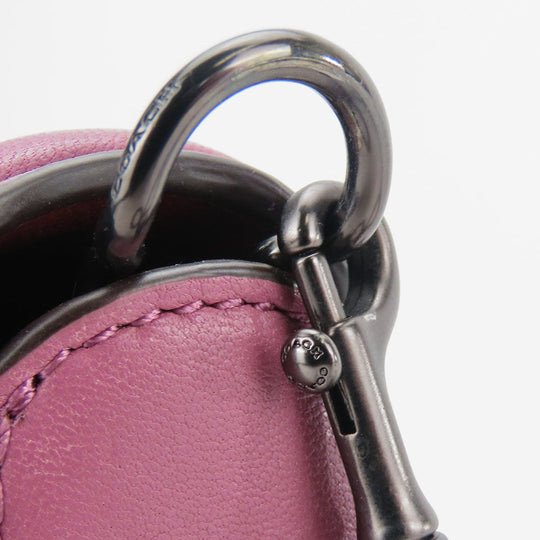 COACH Shoulder Bag 22729 leather purple Women Used Authentic