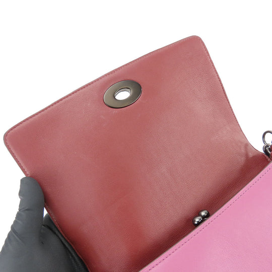 COACH Shoulder Bag 22729 leather purple Women Used Authentic