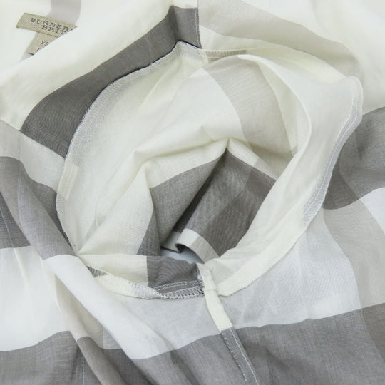 BURBERRY Short sleeve shirt cotton off white Unused storage item Women XS Used Authentic