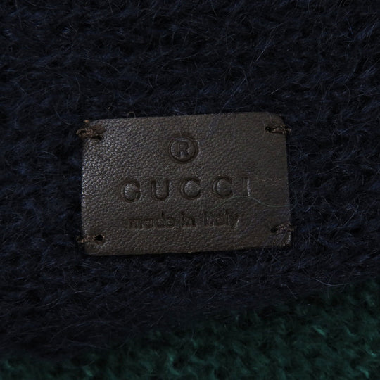 GUCCI Scarf Mohair, Silk blue 3 colors unisex(Unisex) Used Authentic