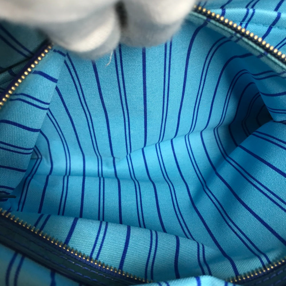 LOUIS VUITTON Tote Bag M93161 Leather / PVC blue Cosmic Blossom Cosmic PM Women Used Authentic