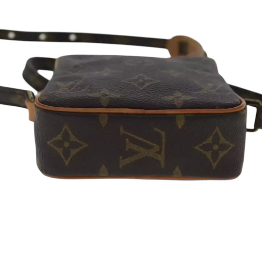 Louis Vuitton Vintage Monogram Mini Danube Shoulder Bag Brown Unisex