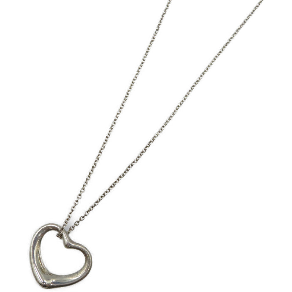TIFFANY&Co. Necklace Silver925 Silver Open heart Women Used Authentic