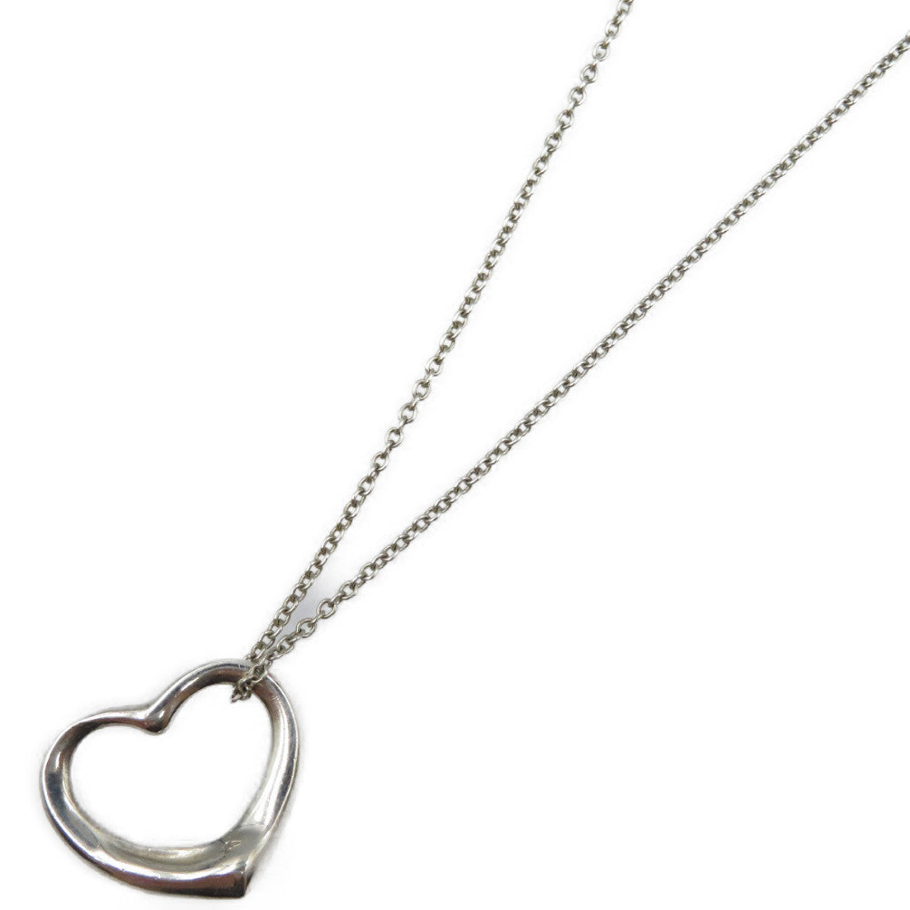 TIFFANY&Co. Necklace Silver925 Silver Open heart Women Used Authentic