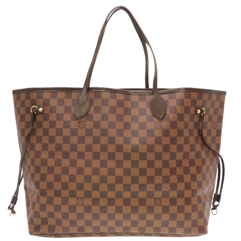 LOUIS VUITTON Tote Bag N51106 Damier canvas Brown Damier Ebene Neverfull GM Women Used Authentic