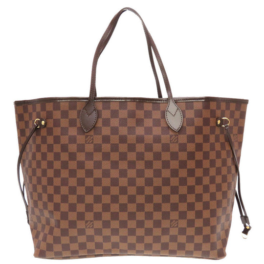 LOUIS VUITTON Tote Bag N51106 Damier canvas Brown Damier Ebene Neverfull GM Women Used Authentic