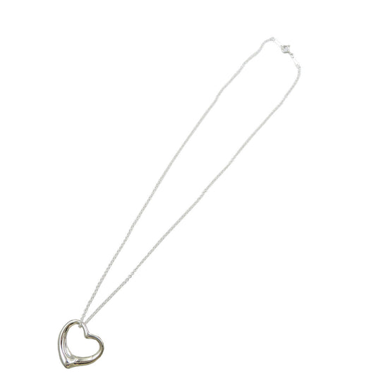 TIFFANY&Co. Necklace Silver925 Silver Elsa Peretti Open heart Women Used Authentic