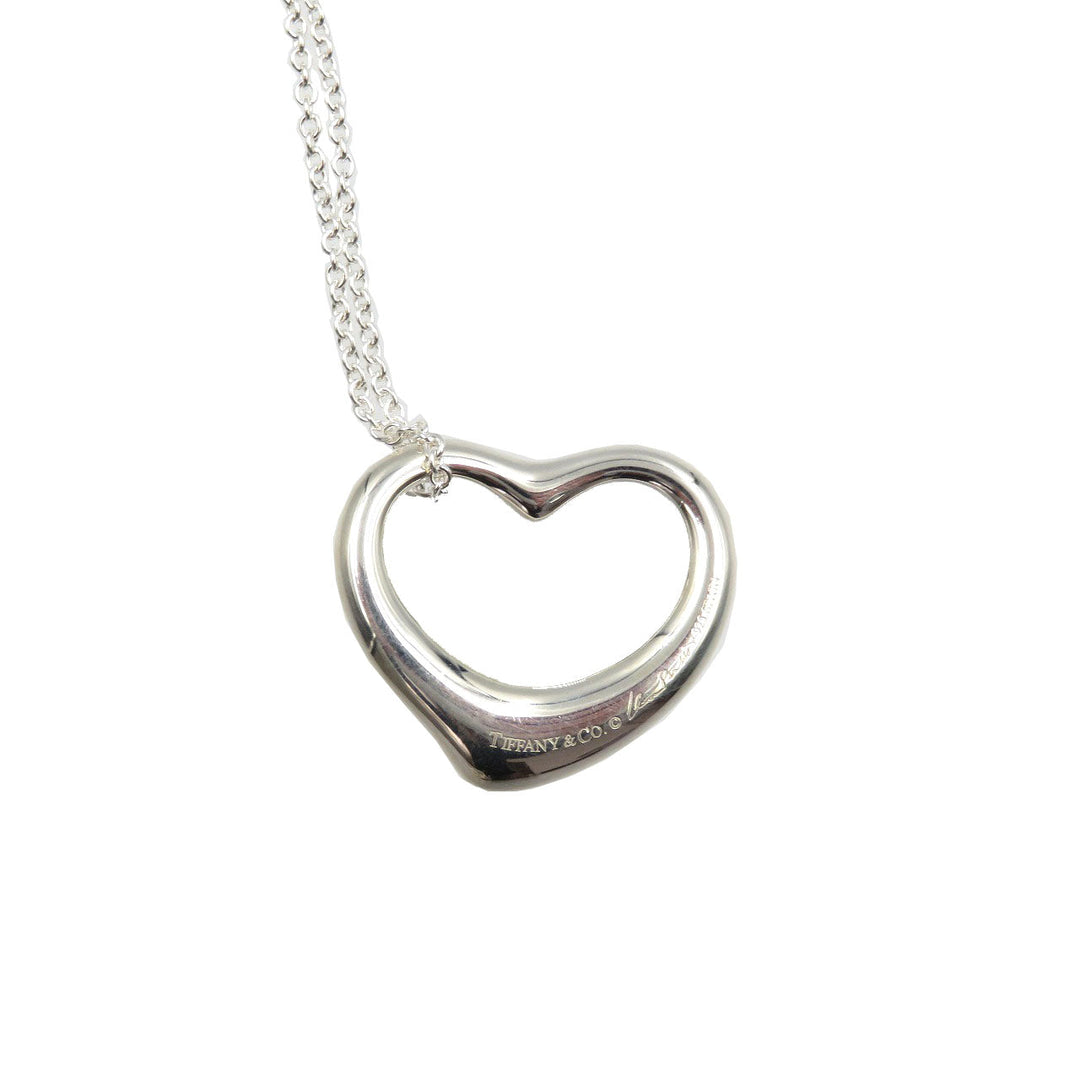 TIFFANY&Co. Necklace Silver925 Silver Elsa Peretti Open heart Women Used Authentic