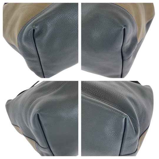 MARNI Shoulder Bag leather Brown Black Gold Metal One Shoulder Bag Hobo Women Used Authentic