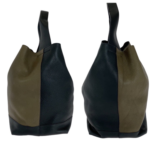 MARNI Shoulder Bag leather Brown Black Gold Metal One Shoulder Bag Hobo Women Used Authentic