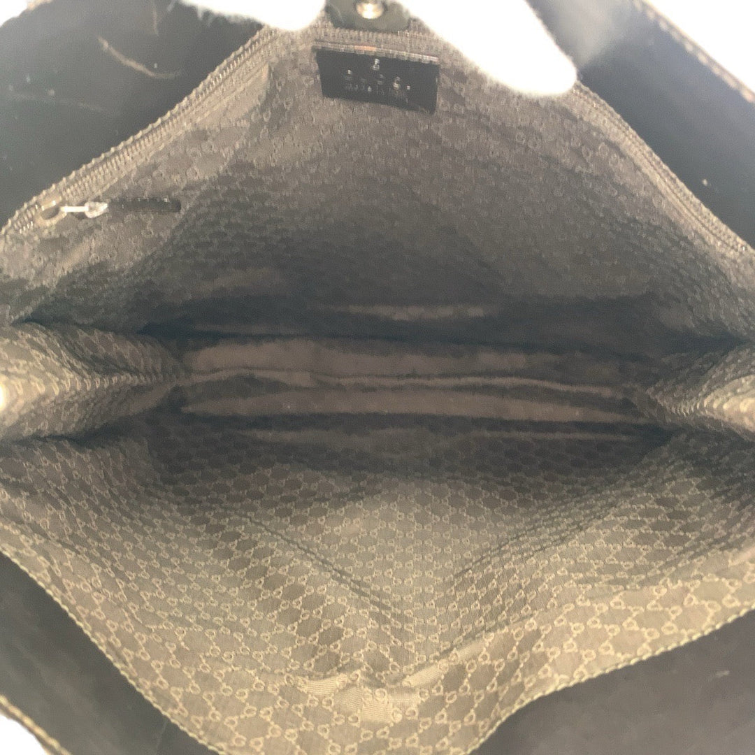 GUCCI Shoulder Bag 001 4306 canvas beige Hobo Shoulder Bag Sherry line Women Used Authentic