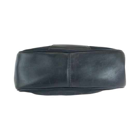 GUCCI Shoulder Bag 10 02 024 GG canvas, leather Black GoldMetal Shoulder Bag pochette Old Gucci Shelly Line Women Used Authentic