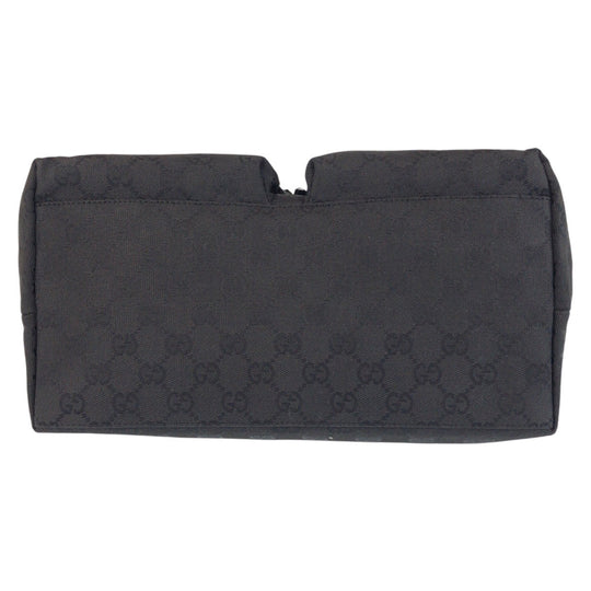 GUCCI Shoulder Bag 001 3380 GG canvas Black black Women Used Authentic