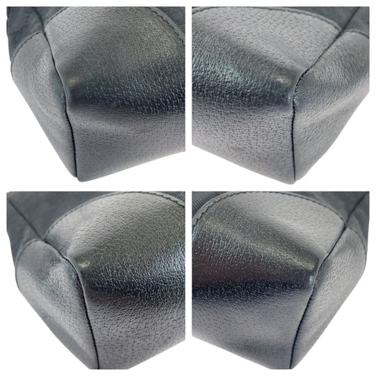 GUCCI Shoulder Bag 114273 GG canvas, leather Black black Shoulder Bag Messenger bag Women Used Authentic