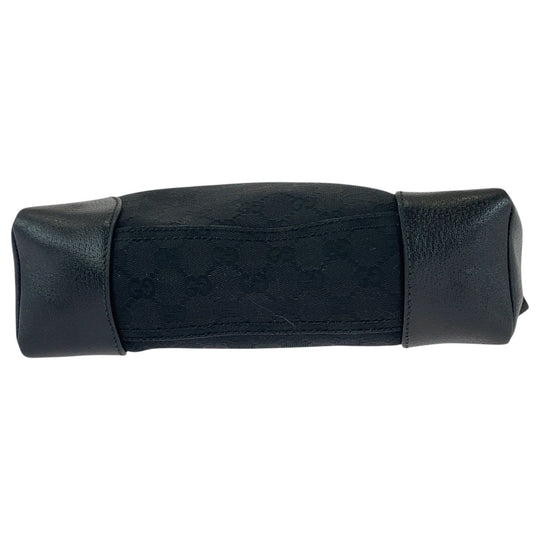 GUCCI Shoulder Bag 114273 GG canvas, leather Black black Shoulder Bag Messenger bag Women Used Authentic