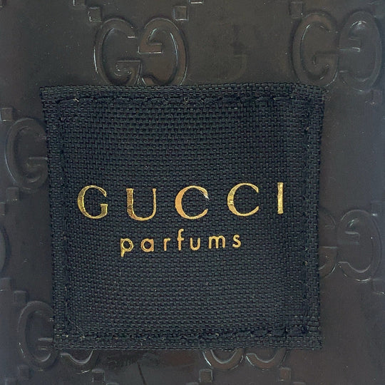 GUCCI Pouch Plastics Black GoldMetal Pouch Novelty Pouch Sherry line Women Used Authentic