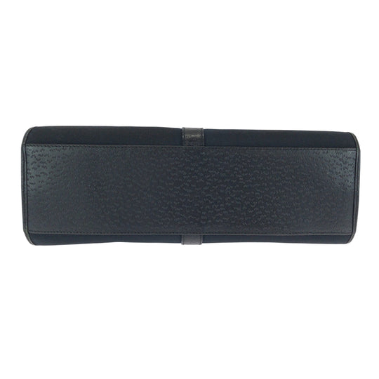 GUCCI Shoulder Bag 002 1067 GG canvas Black SilverMetal Hobo One Shoulder Bag Jackie Women Used Authentic