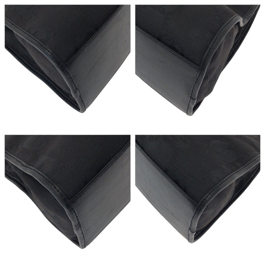 GUCCI Shoulder Bag 002 1067 GG canvas black Hobo One Shoulder Bag Jackie Women Used Authentic