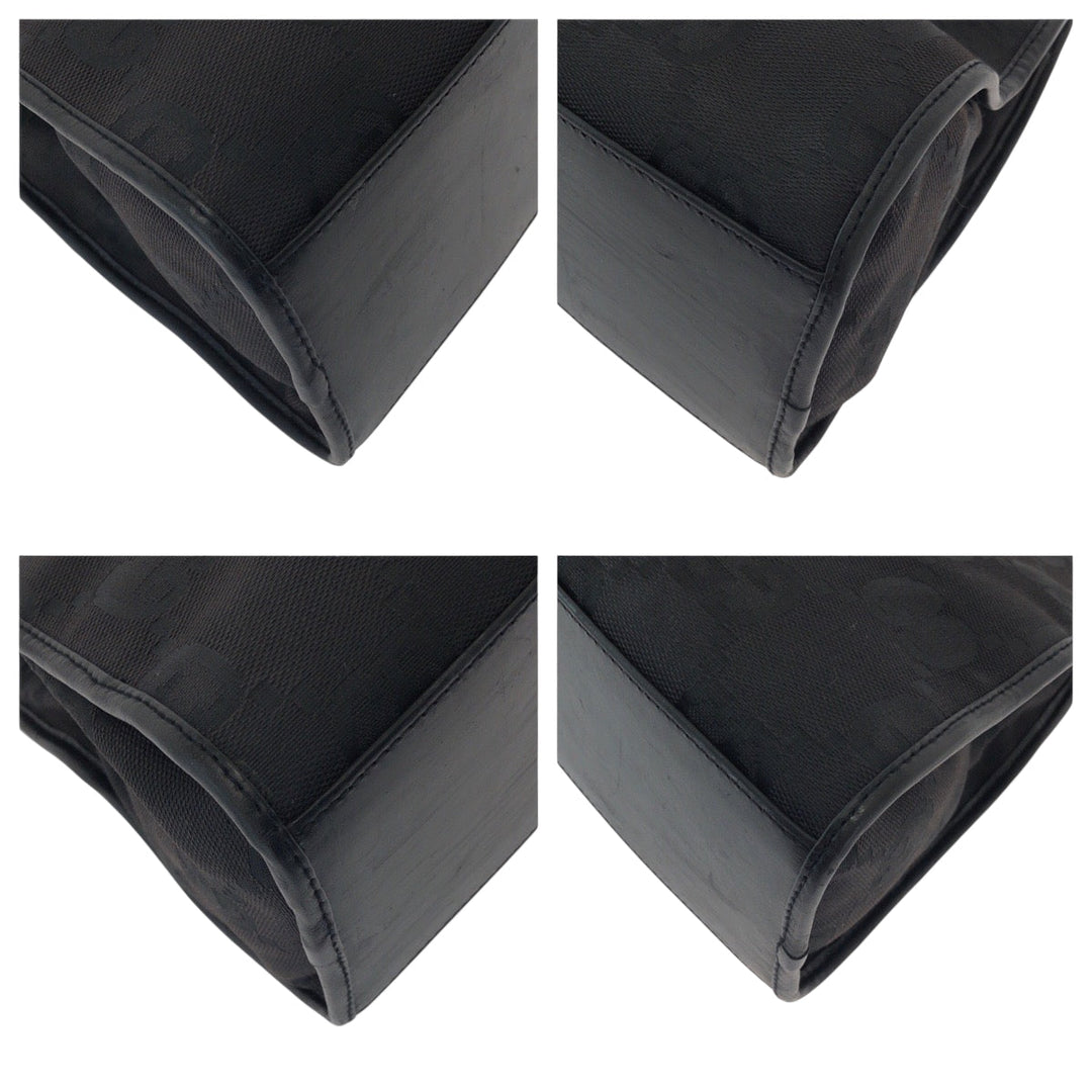 GUCCI Shoulder Bag 002 1067 GG canvas black Hobo One Shoulder Bag Jackie Women Used Authentic