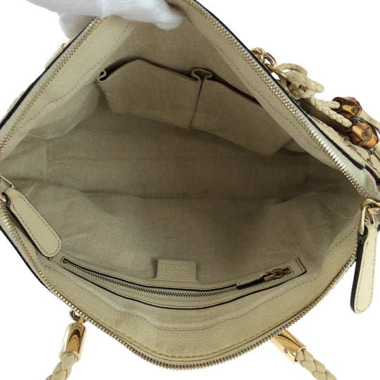 GUCCI Shoulder Bag 282300 GG canvas Beige Ivory Gold Metal Shoulder Bag Handbag 2way Bella Women Used Authentic