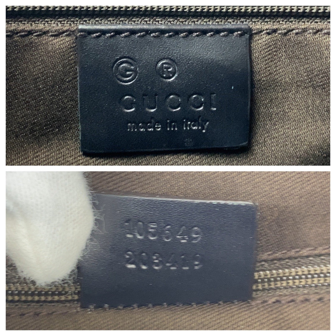 GUCCI Shoulder Bag 105649 GG canvas Brown Women Used Authentic