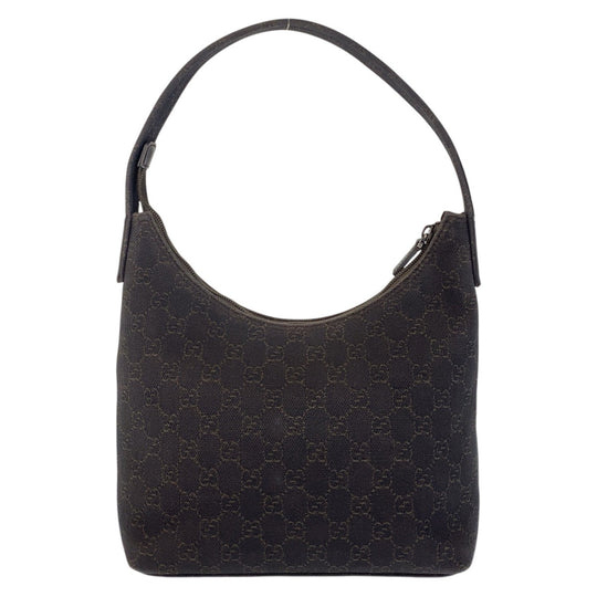 GUCCI Shoulder Bag 105649 GG canvas Brown Women Used Authentic