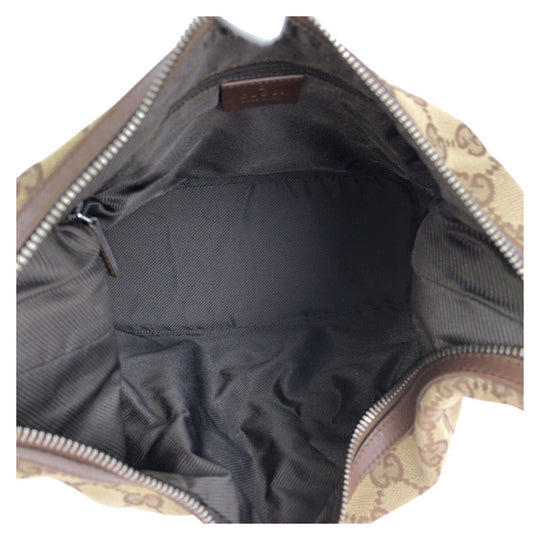 GUCCI Shoulder Bag 001 3314 GG canvas, leather beige Women Used Authentic