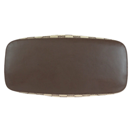 GUCCI Shoulder Bag 001 3314 GG canvas, leather beige Women Used Authentic