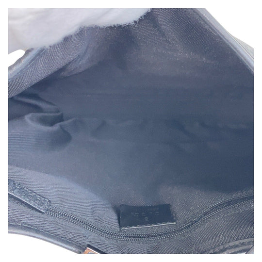 GUCCI Shoulder Bag 00963 GG canvas, leather black Jackie Women Used Authentic