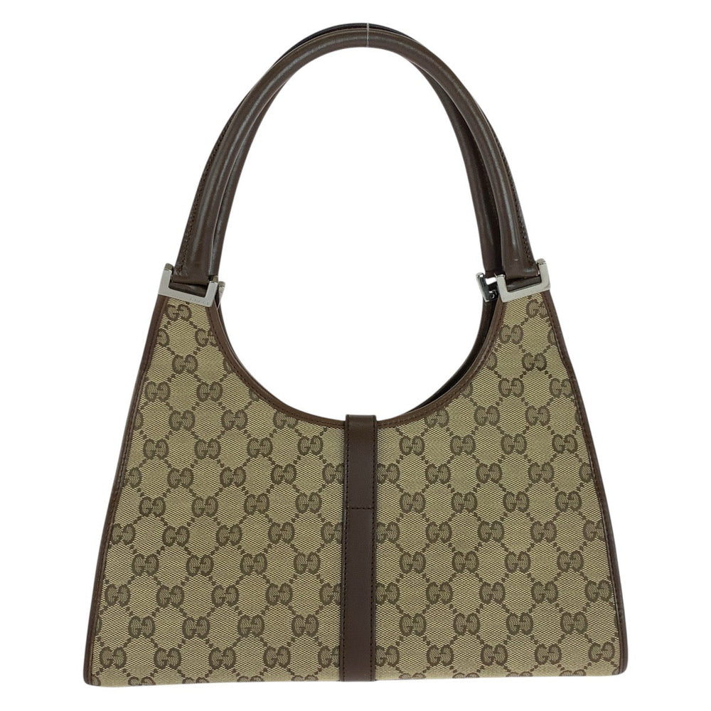 GUCCI Shoulder Bag 0021067 GG canvas, leather Beige brown Jackie Women Used Authentic
