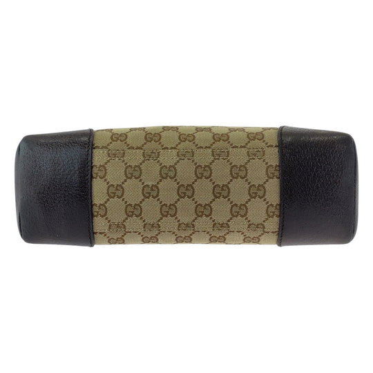 GUCCI Shoulder Bag 114273 GG canvas, leather Beige brown Crossbody Shoulder Bag Women Used Authentic