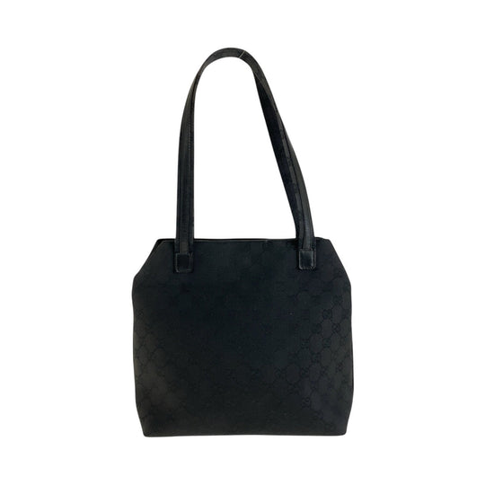 GUCCI Shoulder Bag 002 1076 GG canvas Black black Shoulder Bag Women Used Authentic