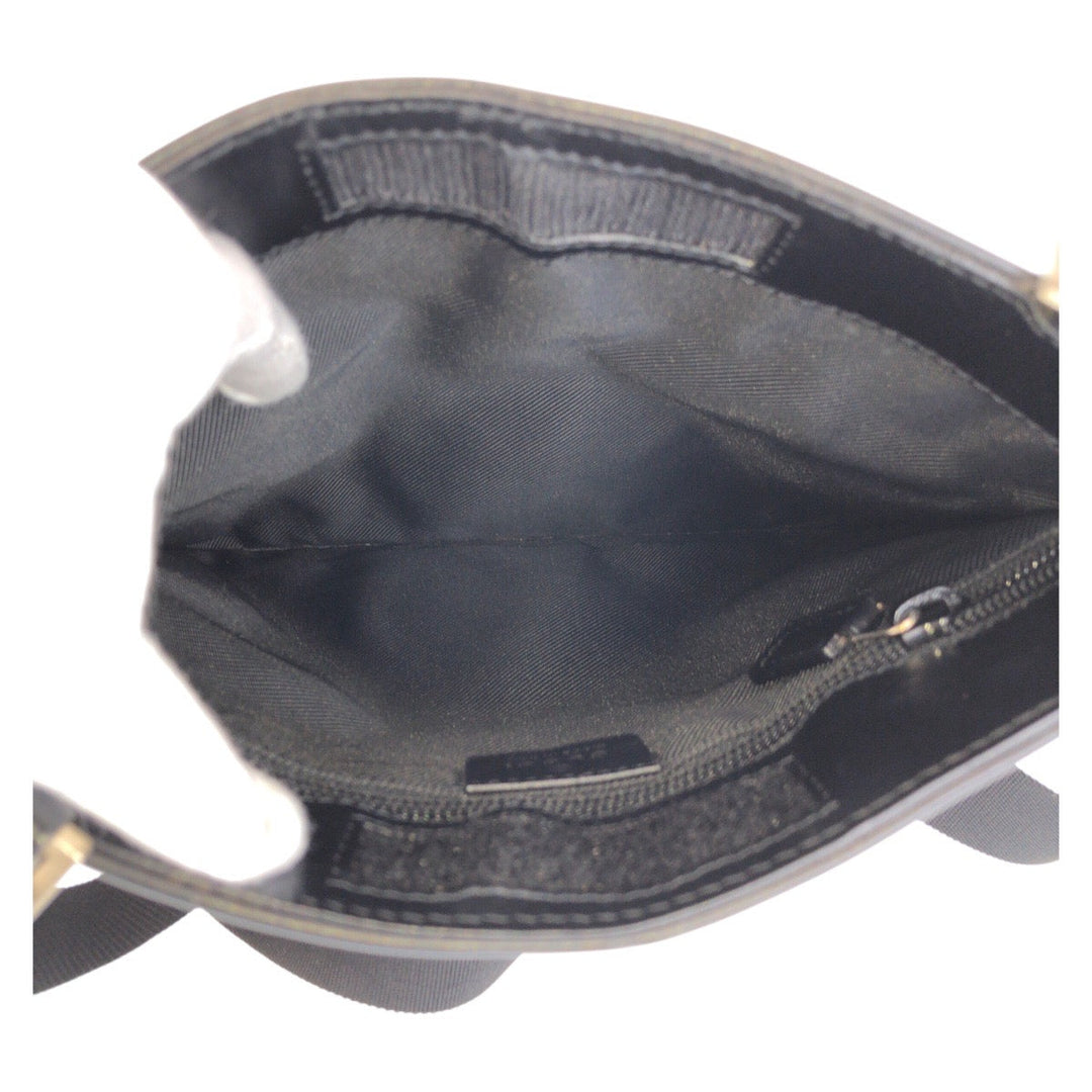 GUCCI Shoulder Bag 019 0348 GG canvas, leather Beige black Shoulder Bag pochette Women Used Authentic