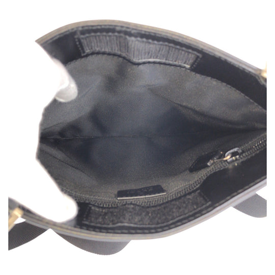 GUCCI Shoulder Bag 019 0348 GG canvas, leather Beige black Shoulder Bag pochette Women Used Authentic