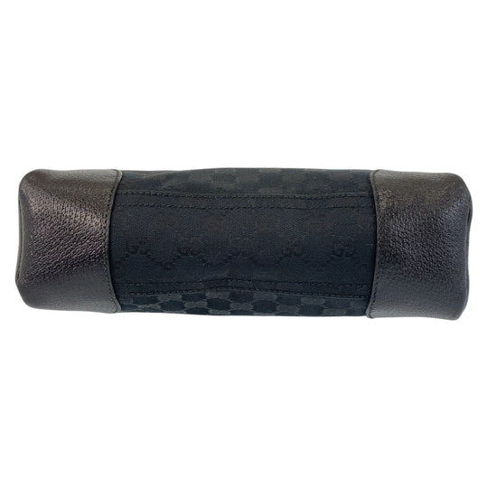 GUCCI Shoulder Bag 114273 GG canvas, leather Black black Shoulder Bag Messenger bag Women Used Authentic