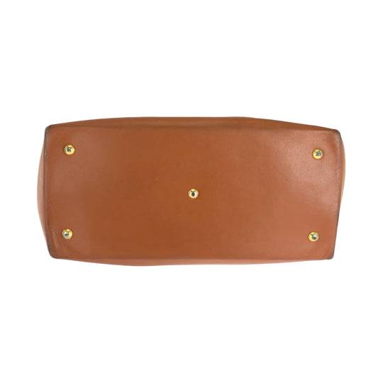 LOUIS VUITTON Tote Bag M42420 PVC Brown Gold Metal Tote Bag handbag Monogram Sack Weekend GM Women Used Authentic