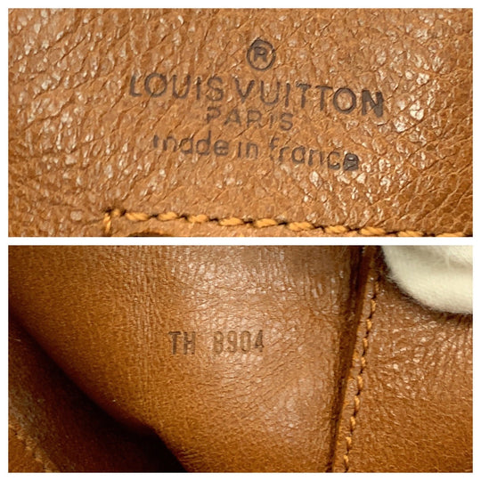 LOUIS VUITTON Tote Bag M42420 PVC Brown Gold Metal Tote Bag handbag Monogram Sack Weekend GM Women Used Authentic