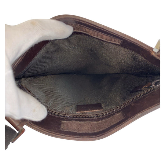 GUCCI Shoulder Bag 27639 GG Supreme Canvas Brown