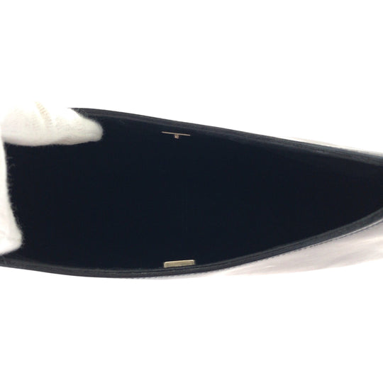 GUCCI Shoulder Bag 001 3739 leather Black black red One Shoulder Bag Bamboo Women Used Authentic