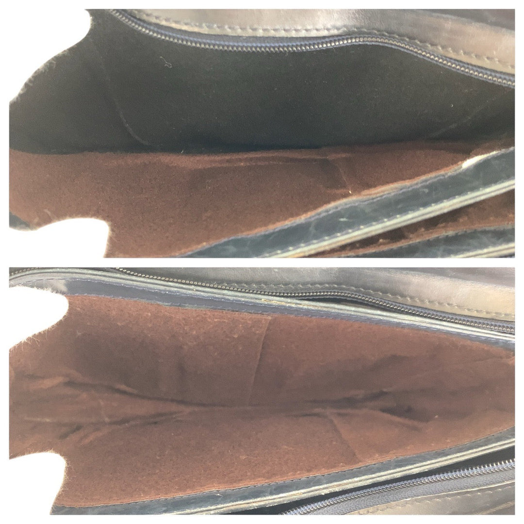 GUCCI Shoulder Bag 010 378 GG Supreme canvas, leather Navy Gold Metal Shoulder Bag pochette Old Gucci Shelly Line Interlocking Women Used Authentic